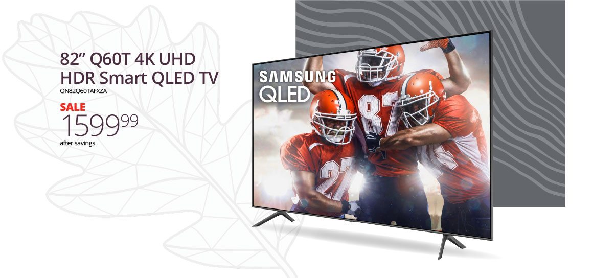 82” Q60T 4K UHD HDR Smart QLED TV | QN82Q60TAFXZA | SALE | 1599.99 after savings