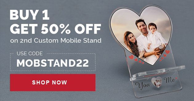 Buy 1 Get 50% Off on the 2nd Custom Mobile Stand!