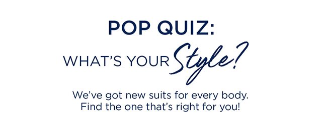 Pop Quiz: What's Your Style?