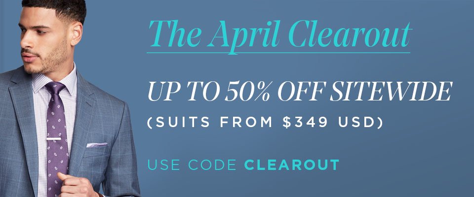 THE APRIL CLEAROUT - DOOR CRASHER SUITS FROM $315 USD - USE CODE CLEAROUT AT CHECKOUT