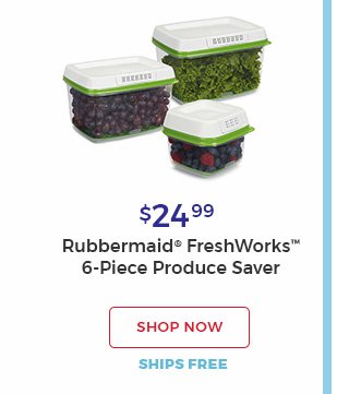 Shop now.ships free.$24.99. Rubbermaid(R) freshworks(TM) 6-piece produce saver.