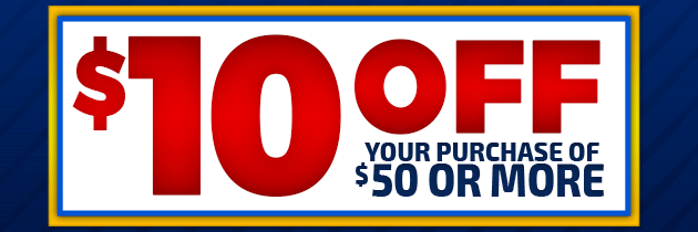 WEEKEND BONUS BUCKS | Now through Saturday, March 17, 2018 | Use Coupon to Save $10 Off Your Purchase of $50 or More