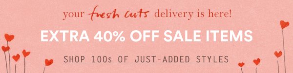 Shop 40% off sale items.