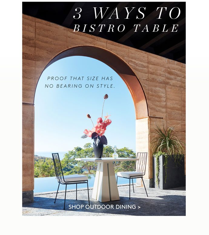 3 WAYS TO BISTRO TABLE