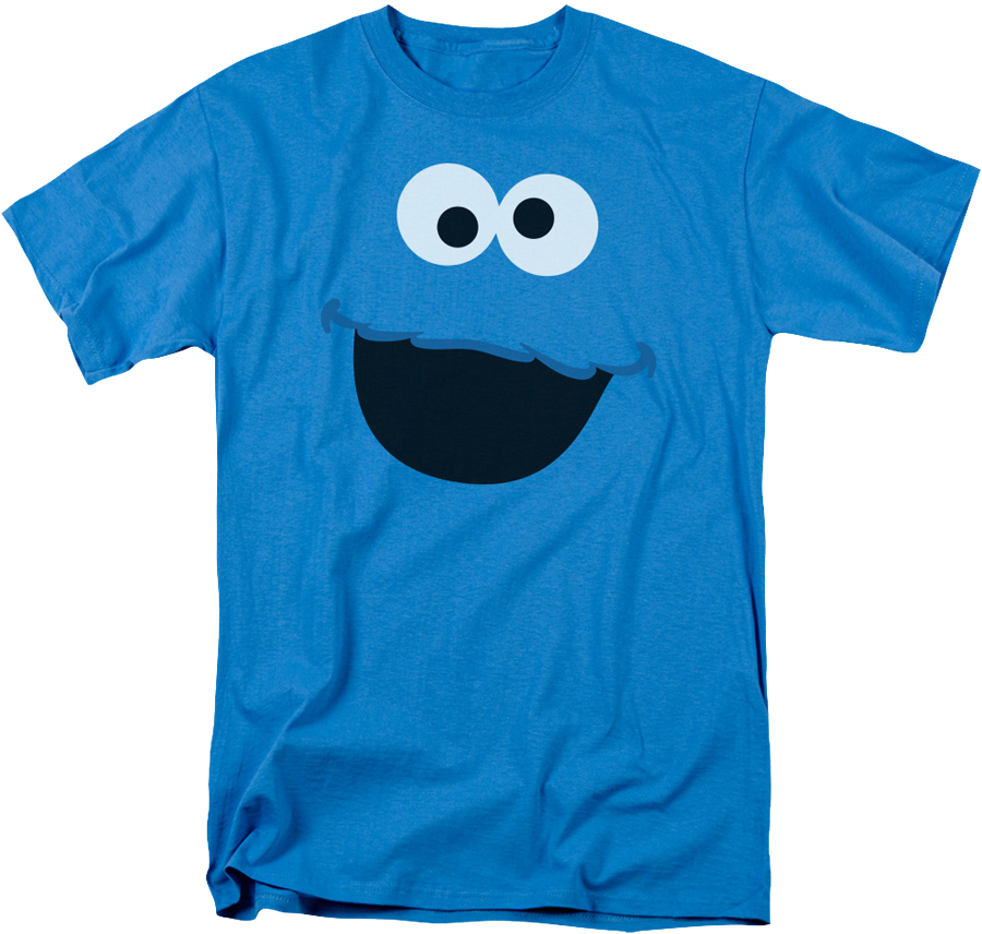 Cookie Monster Face Sesame Street T-Shirt