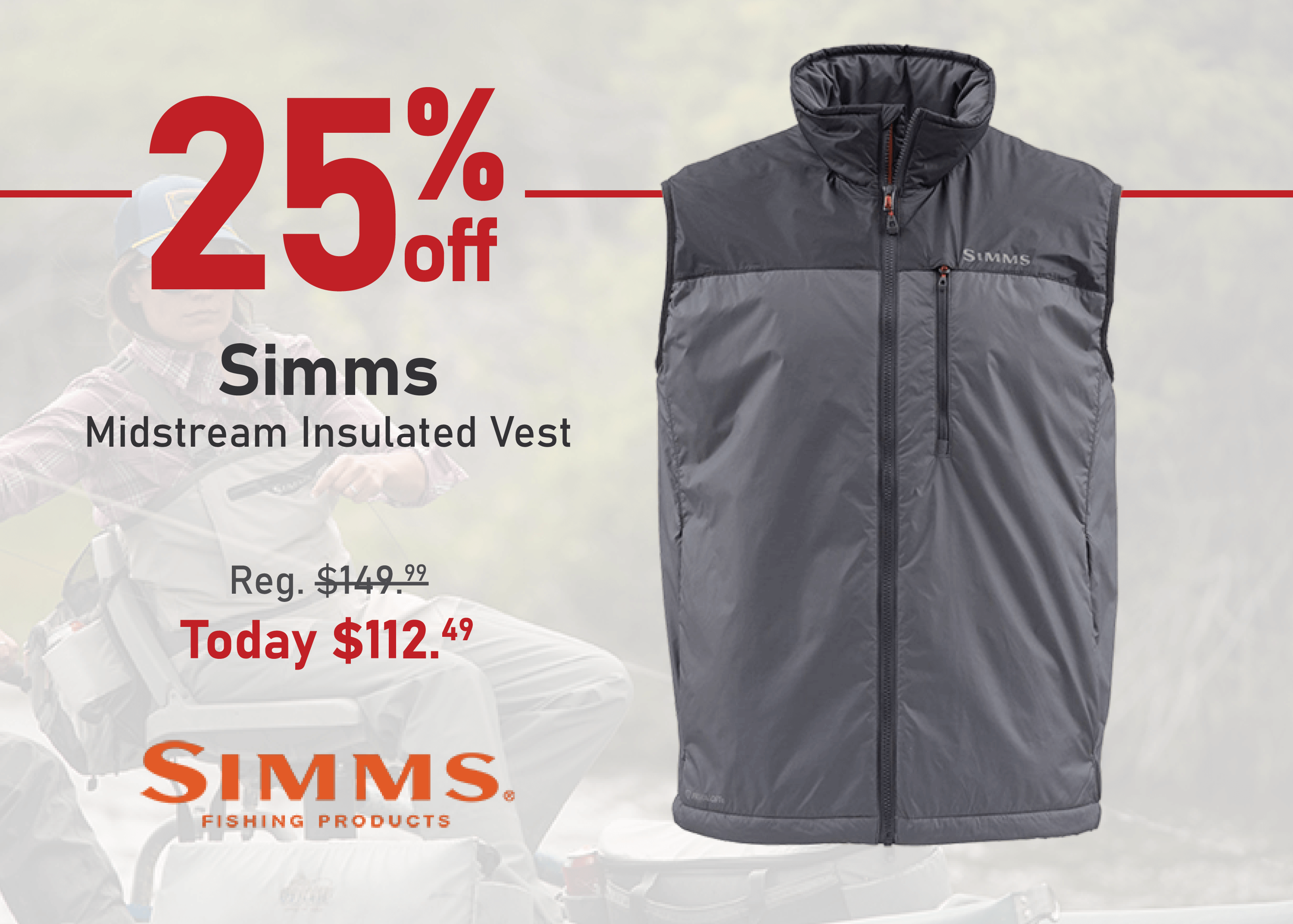 Save 25% on the Simms Midstream Insulated Vest