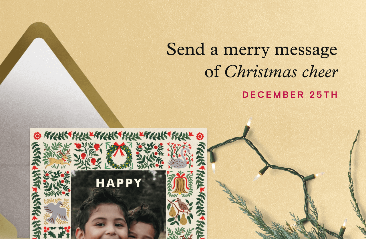 Send a merry message of Christmas cheer