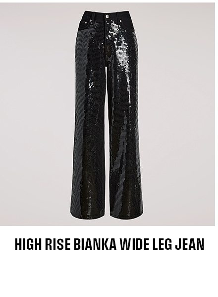 High Rise Bianka Wide Leg Jean (Glitzy)