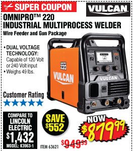 View OmniPro 220 Industrial Multiprocess Welder with 120/240 Volt Input