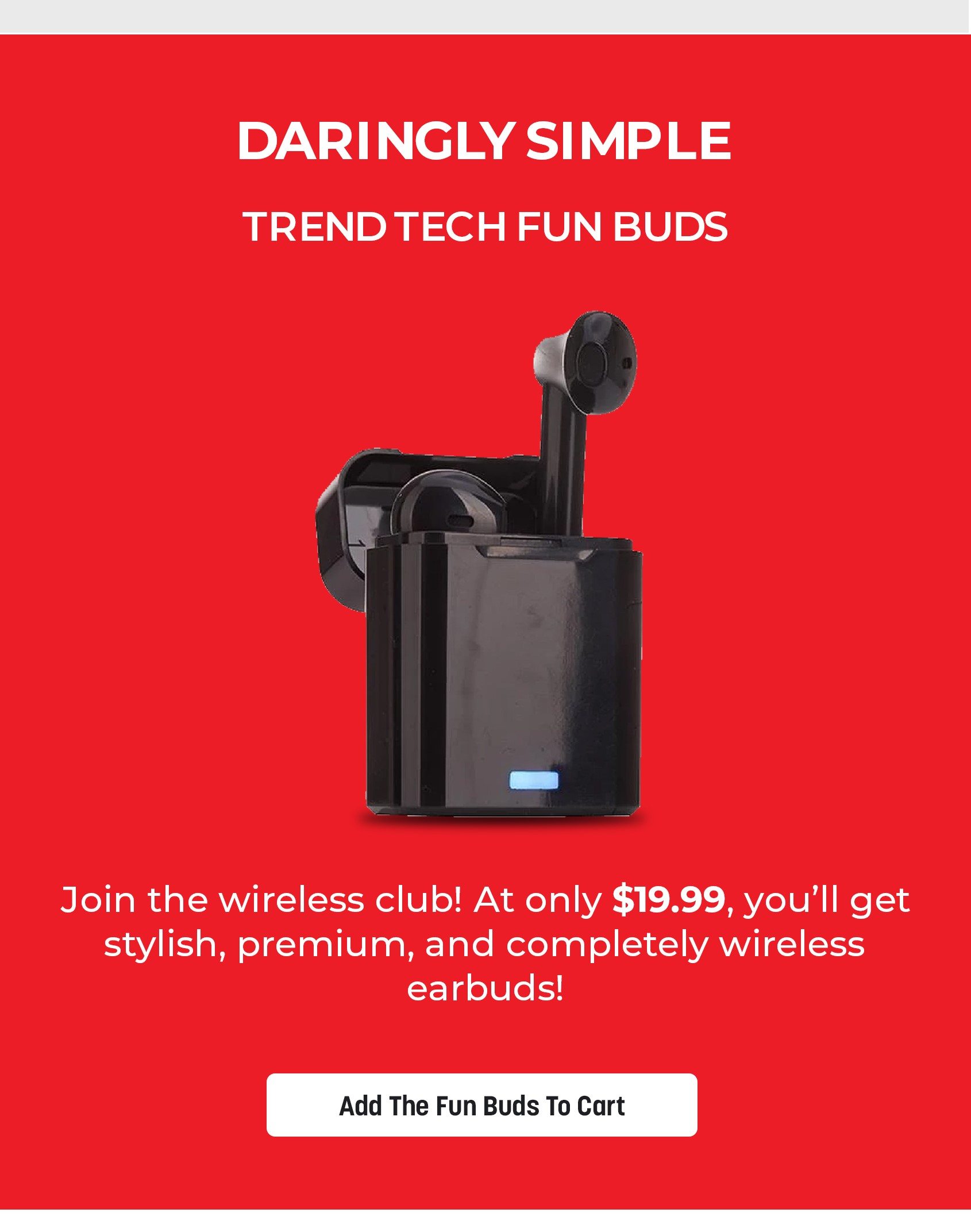 Trend Tech Fun Buds Fashion Stereo Bluetooth TWS Earbuds
