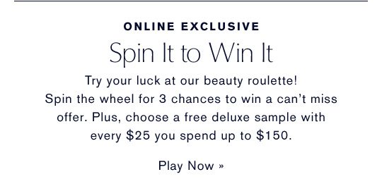 Spin It to Win It | PLAY NOW