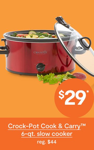 Crock-Pot Cook & Carry 6-qt. slow cooker reg. $44