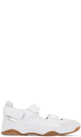 Vans - White Varix Checkboard Velcro Sneakers