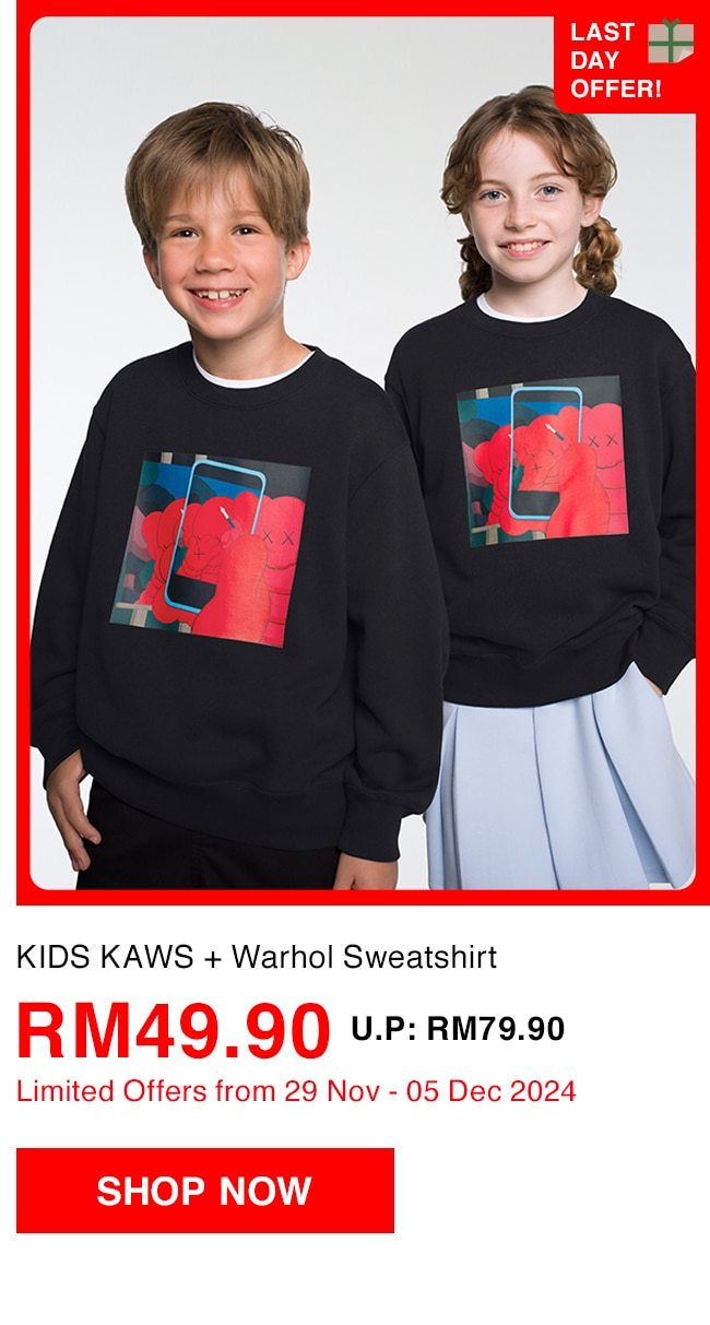 KIDS KAWS + Warhol Sweatshirt