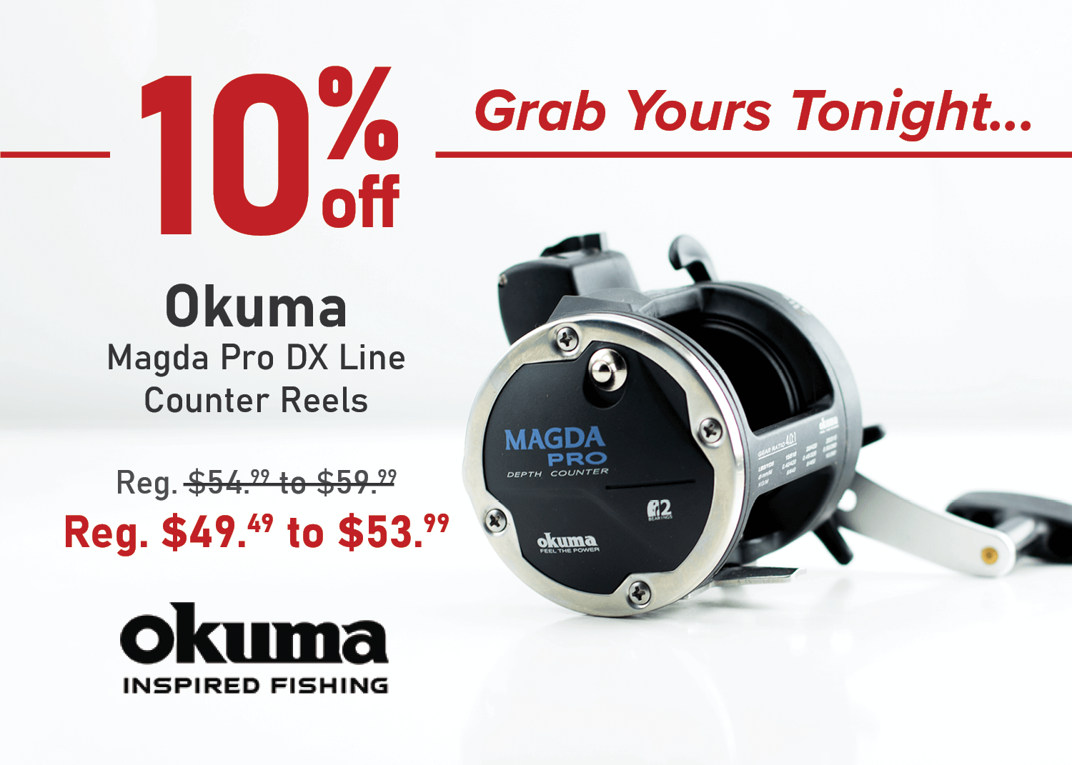Save 10% Okuma Magda Pro DX Line Counter Reel