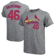 Paul Goldschmidt St. Louis Cardinals Majestic Threads Name & Number Tri-Blend T-Shirt â€“ Gray