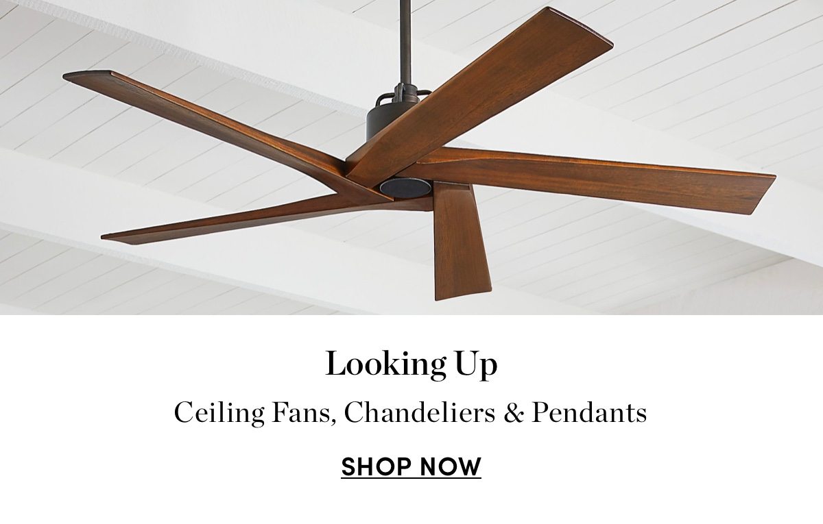 Ceiling Fans, Chandeliers & Pendants