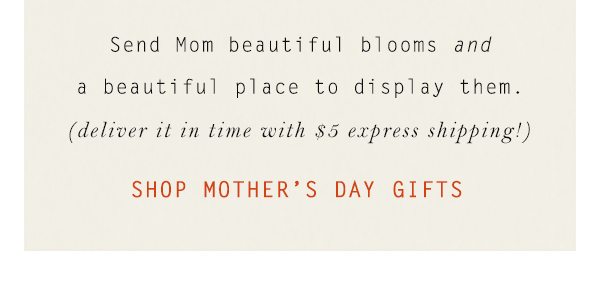 Shop mothers day gifts for the home.