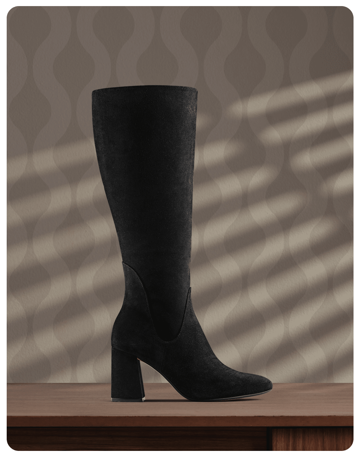 Links to Laina 85 Hi in black suede Links to Laina 85 Hi in black suede