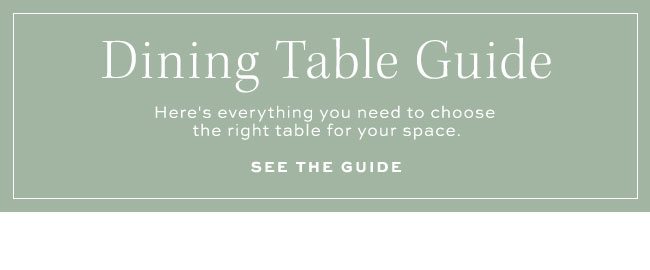 Dining Table Guide