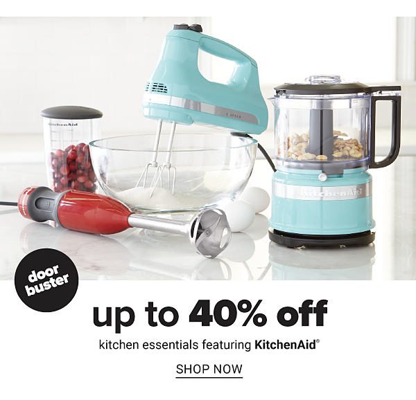 Up to 40% off Kitchen Essentials featuring KitchenAid - Shop Now