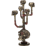 Steampunk Skull Candelabrum