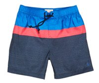 COLOR BLOCK VOLLEY SWIM SHORT