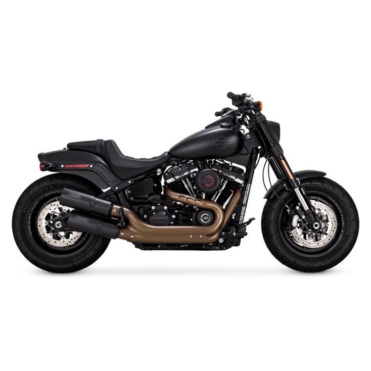 Vance & Hines Hi-Output Slip-On Mufflers For Harley Softail Fat Bob 2018