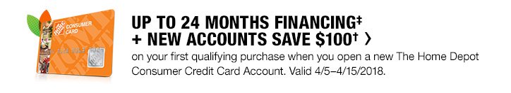 Up To 24 Months Financing | New Accounts Save $100