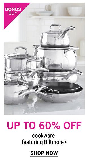 up to 60% off cookware