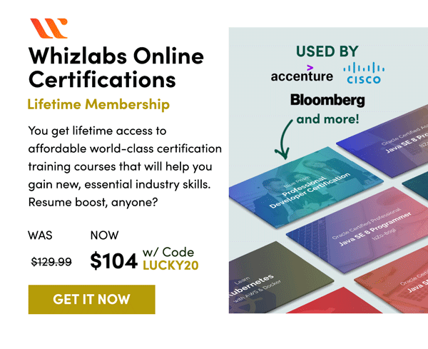 Whizlabs Online Certifications | Get It Now