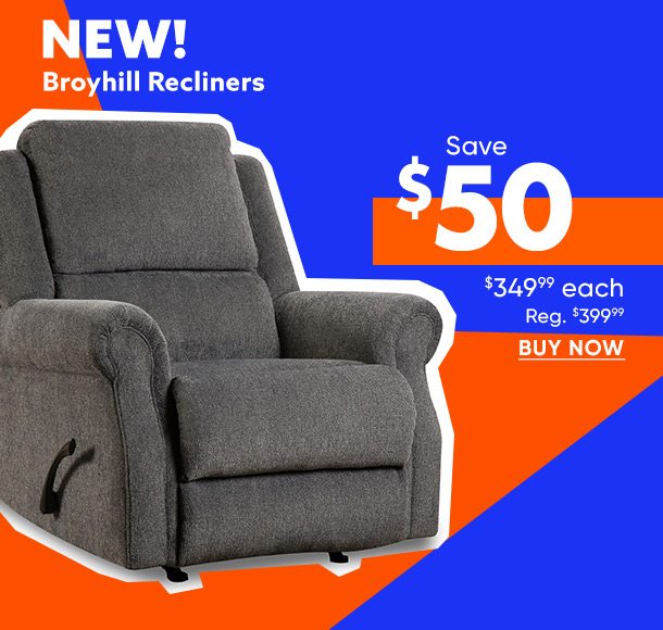 Save $50 on Broyhill recliners