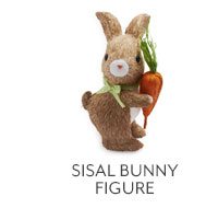 Sisal Bunny Figure