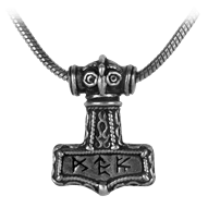 Bindrune Hammer Pendant