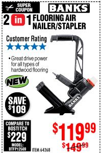 View 2-in-1 Flooring Air Nailer/Stapler