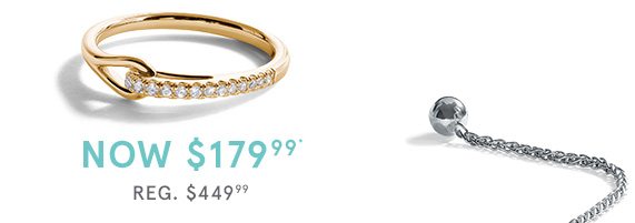 10K Yellow Gold Love + Be Loved Diamond Ring, Now $179.99