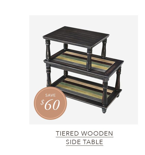 Brown 3-Tiered Open Shelves Wooden Side Table | SHOP NOW