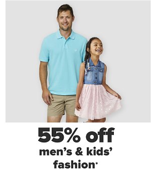 55% off men's & kids' fashion.