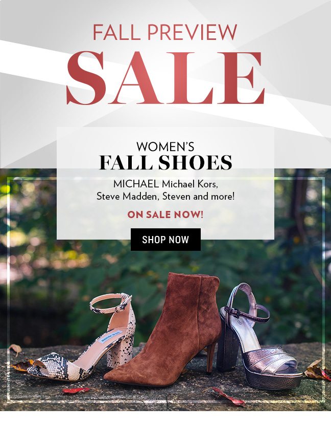 fall shoe sale