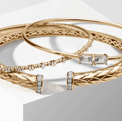 Three different Diamond Gold Bracelets