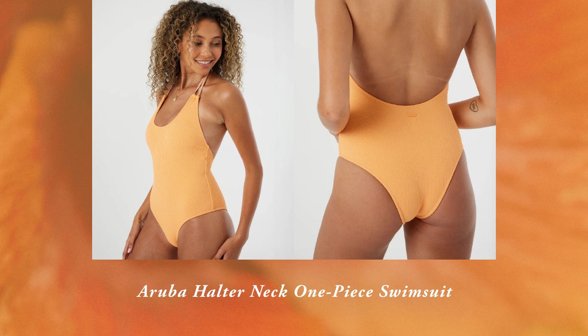 Aruba Halter Neck One-Piece Swimsuit