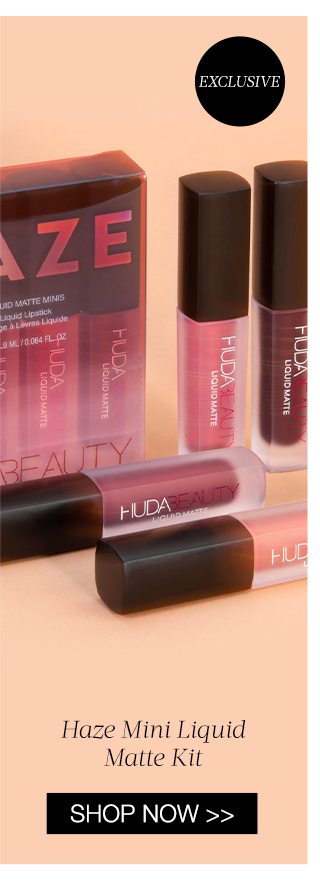 HUDA Beauty Haze Mini Liquid Matte Kit 