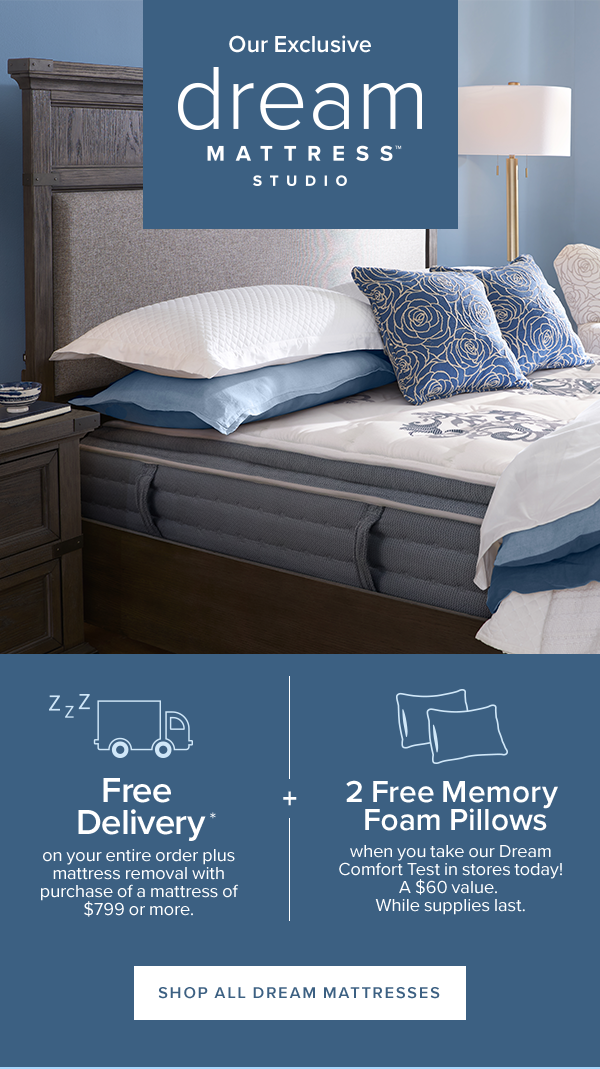 our exclusive dream mattress studio