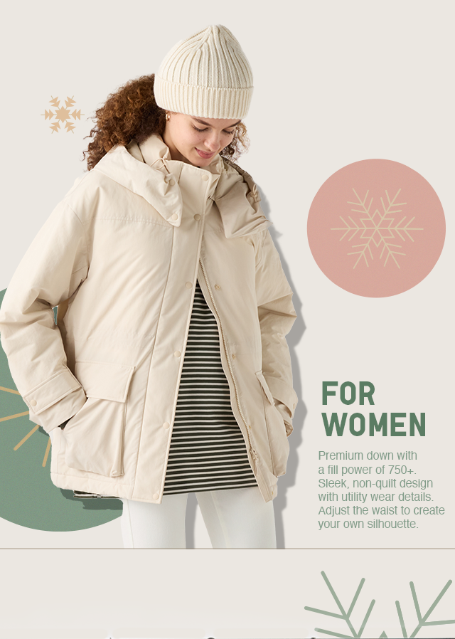 PDP1 - WOMEN HYBRID DOWN COAT