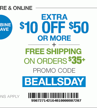 $10 Off $50 + Free Shipping on $35+ | Code BEALLSDAY | Get Coupon