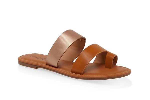 Two Band Toe Loop Sandals