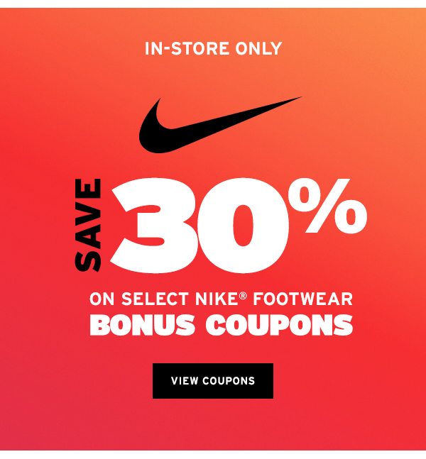 sneaker store coupons