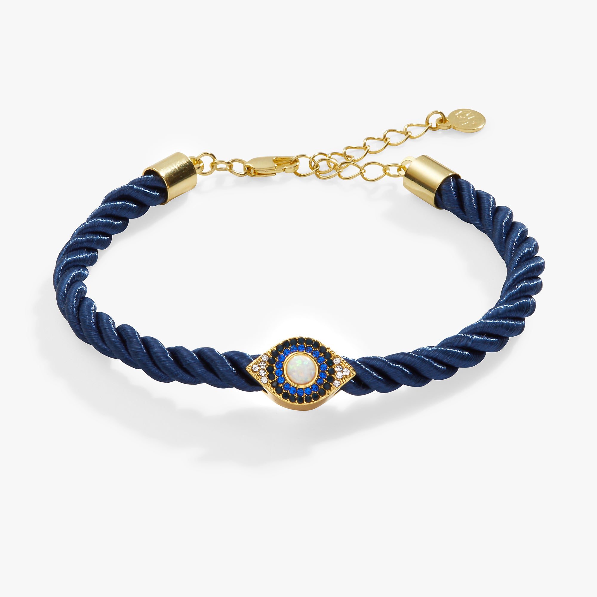 Evil Eye Adjustable Cord Bracelet