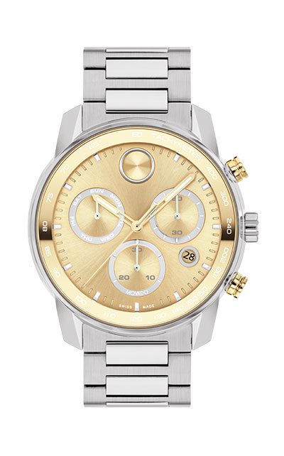 Two-Tone Bold Verso Chronograph