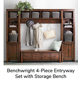 Benchwright 4-Piece Entryway Set with Storage Bench